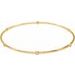 Bezel-Set Bangle Bracelet