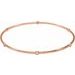 Bezel-Set Bangle Bracelet