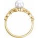 Pearl Leaf Ring
