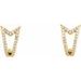 Geometric J-Hoop Earrings