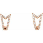 Geometric J-Hoop Earrings