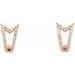 Geometric J-Hoop Earrings