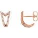 Geometric J-Hoop Earrings