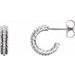 Accented Rope Hoop Earrings