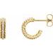 Accented Rope Hoop Earrings