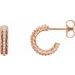 Accented Rope Hoop Earrings