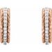 Accented Rope Hoop Earrings