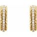 Accented Rope Hoop Earrings