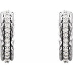 Accented Rope Hoop Earrings
