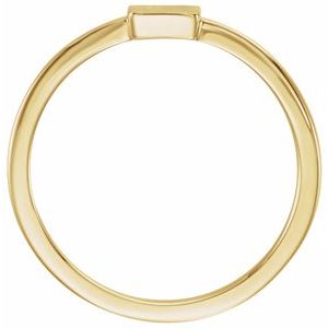 Rectangle Signet Ring