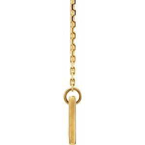 Engravable Bar Necklace