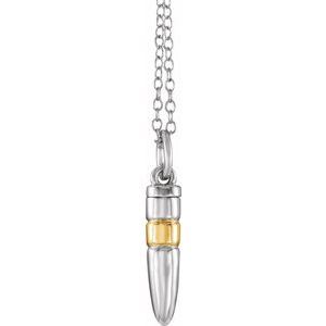 Bullet Ash Holder Necklace