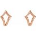 Geometric J-Hoop Earrings