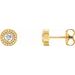 Bezel-Set Beaded Earrings