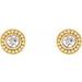 Bezel-Set Beaded Earrings