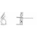 Pear 3-Prong Earrings