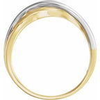 Criss-Cross Hammered Ring