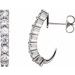 J-Hoop Earrings
