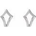 Geometric J-Hoop Earrings