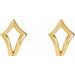 Geometric J-Hoop Earrings