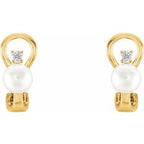 Omega Pearl Earrings