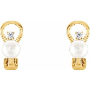 Omega Pearl Earrings