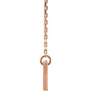 Engravable Bar Necklace