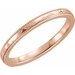 Milgrain Edge Comfort-Fit Flat Band with Hammer Finish