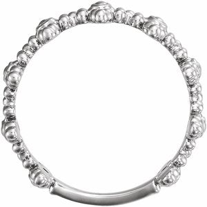 Beaded Cross Ring