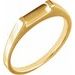 Solitaire Engagement Ring or Band