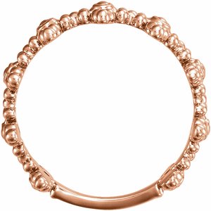 Beaded Cross Ring