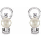 Omega Pearl Earrings