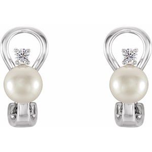 Omega Pearl Earrings