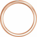Accented Comfort-Fit Half Round Band