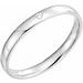 Accented Comfort-Fit Half Round Band