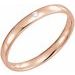 Accented Comfort-Fit Half Round Band