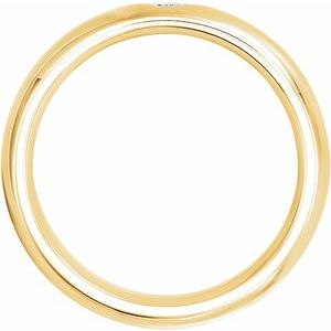Accented Comfort-Fit Half Round Band