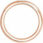 Accented Comfort-Fit Half Round Band