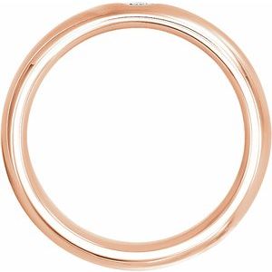 Accented Comfort-Fit Half Round Band