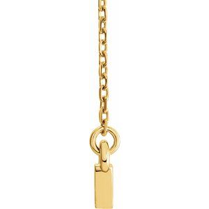 Triangle Bar Necklace or Center