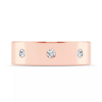Men's Low Dome Flush Set Diamond Band image