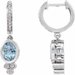 Bezel-Set Hoop Earrings
