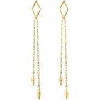 Geometric Chain Earrings