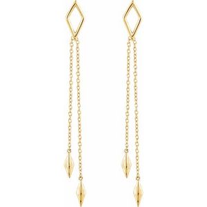 Geometric Chain Earrings