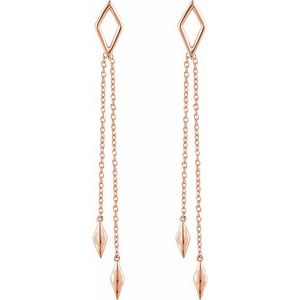 Geometric Chain Earrings