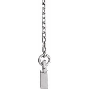 Triangle Bar Necklace or Center