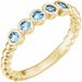 Beaded Bezel-Set Ring