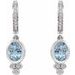 Bezel-Set Hoop Earrings