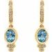 Bezel-Set Hoop Earrings