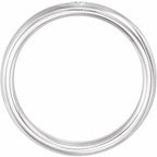 Accented Comfort-Fit Half Round Band